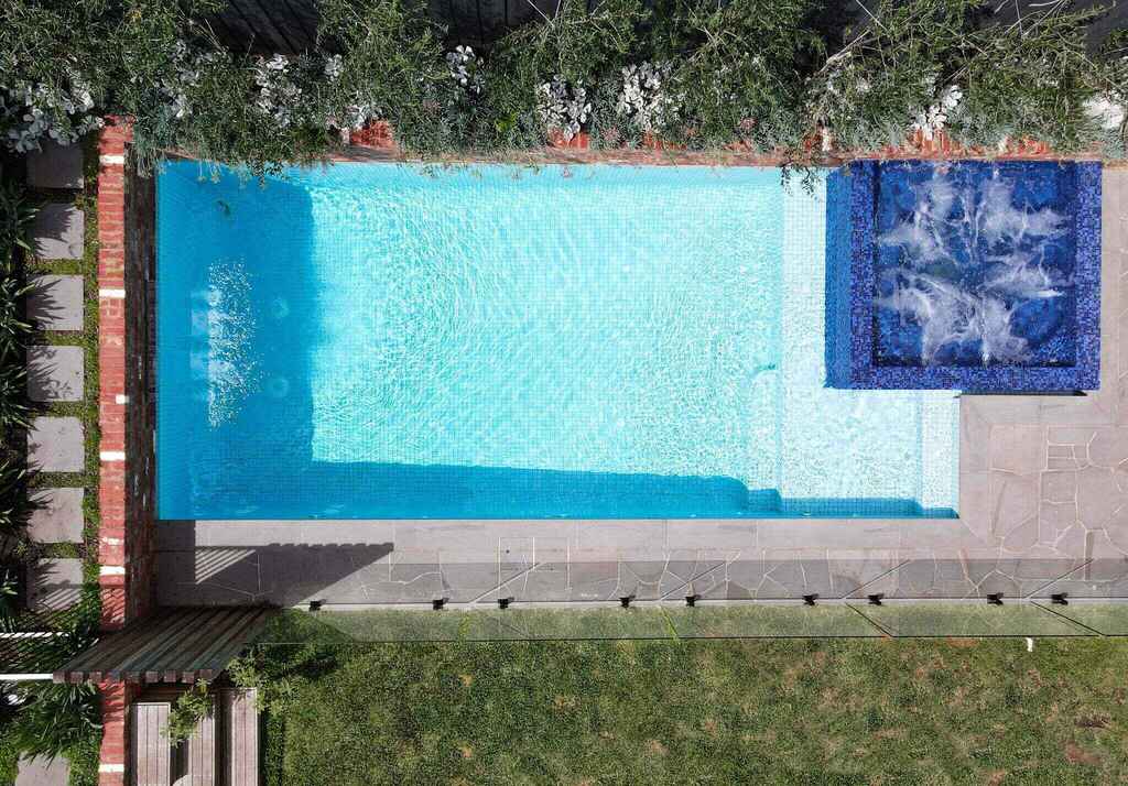 Greensborough custom infinity pool installed