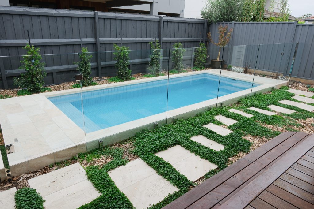 high-end concrete pool