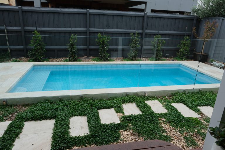 luxury concrete pool